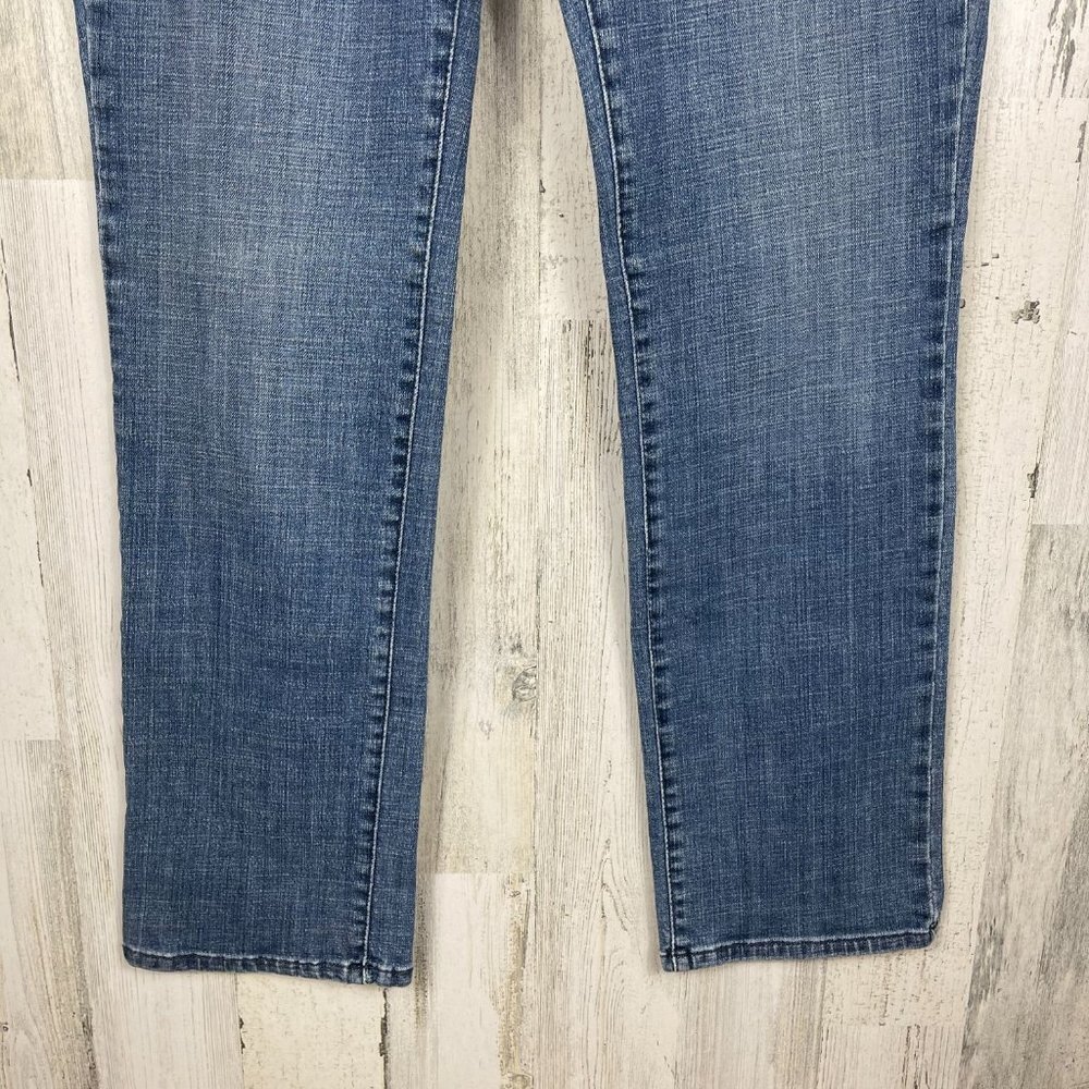 Levis 505 denim jeans straight leg hi‎ rise size 12 medium wash classic staple - Picture 4 of 9